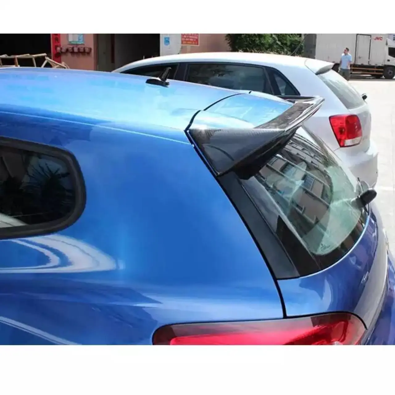 Carbon Fiber Car Rear Roof Spoiler Trunk Wings for Volkswagen VW Scirocco Standard 2009-2013 Not for R O Style Spoiler