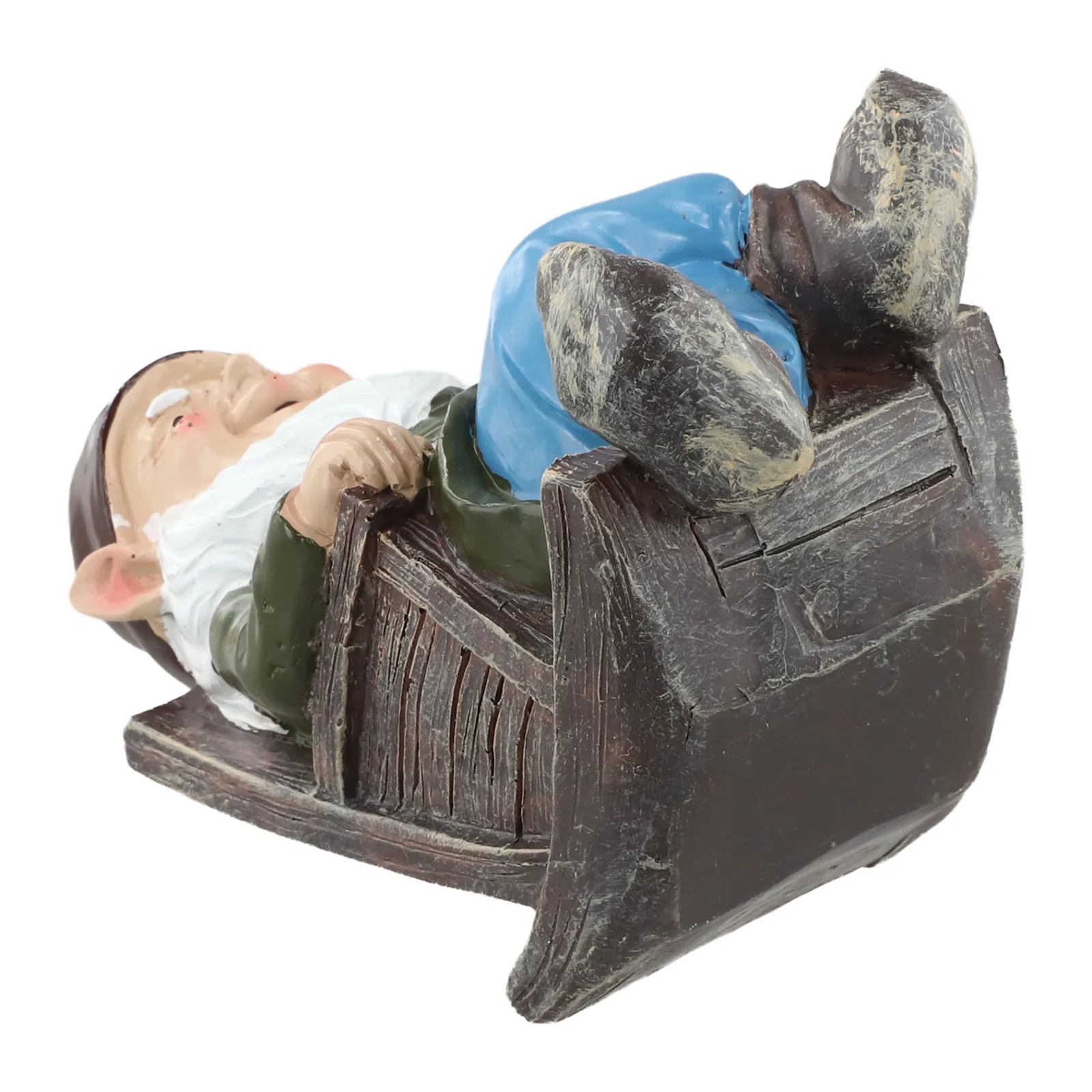 Outdoor Garden Decor Dwarf Rocking Chair Outdoor Living Area Compact Size Garden Enhancer Serene Ambiance Versatile Placement