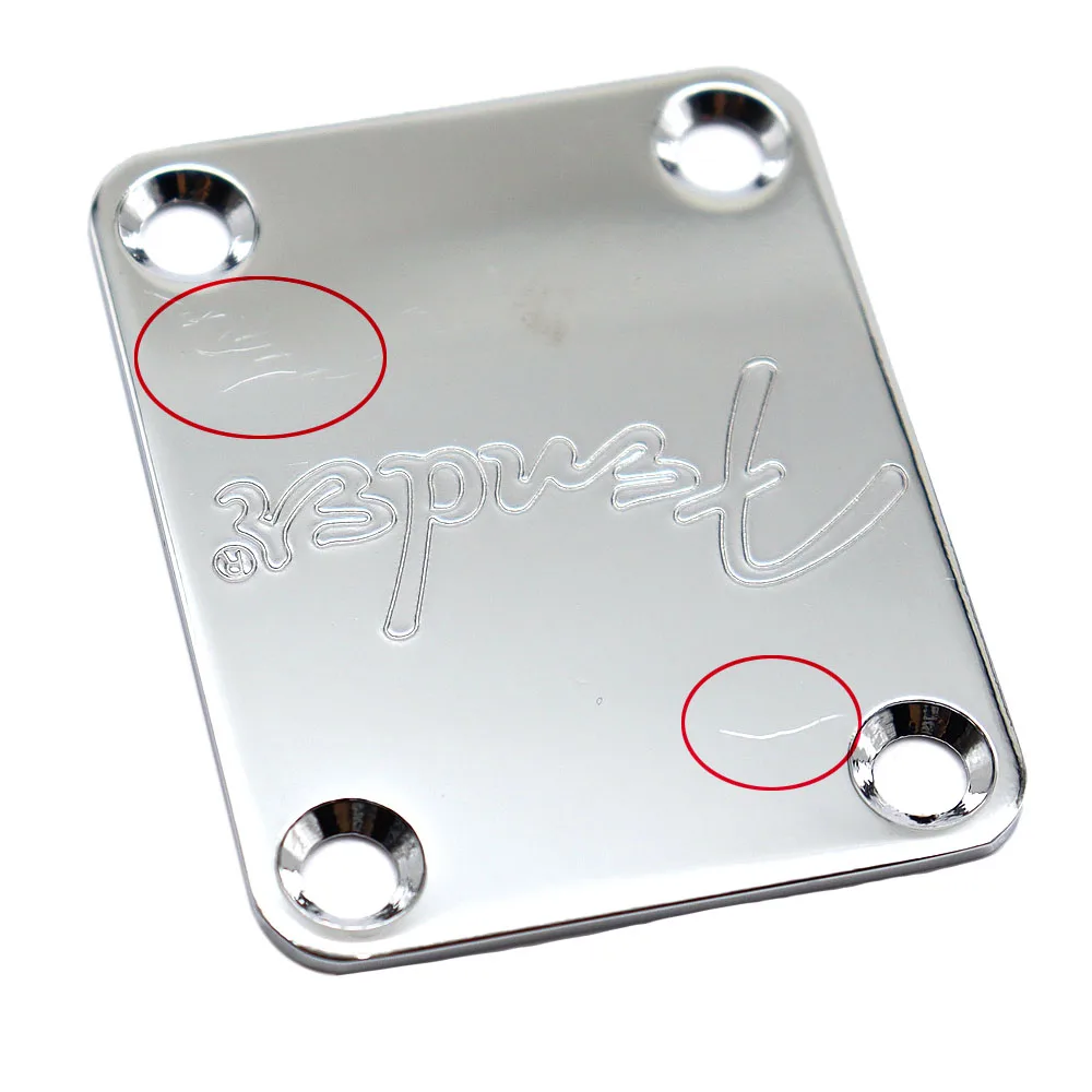 1pcs Guitar Neck Plate with logo for ST TL Electric Guitar