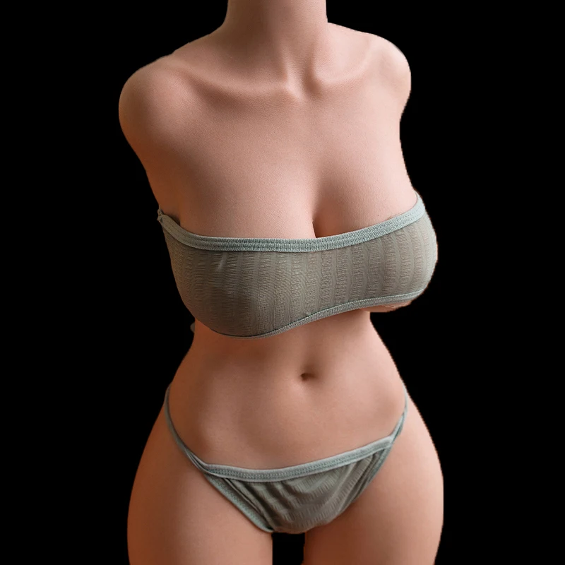 MIVM - High Quality 8.8KG Full Silicone Half Body Doll, Realistic Female Skin Texture, Soft Breasts and Hips Satisfy Male Sex Do