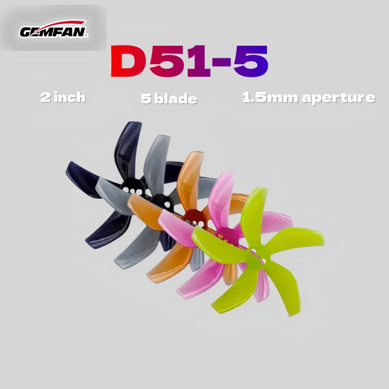 Qianfeng D51 5 fünfblättriger 2-Zoll-Propeller Traverser Blade Channel leichter kleiner Quadrocopter FPV Oddity XI20