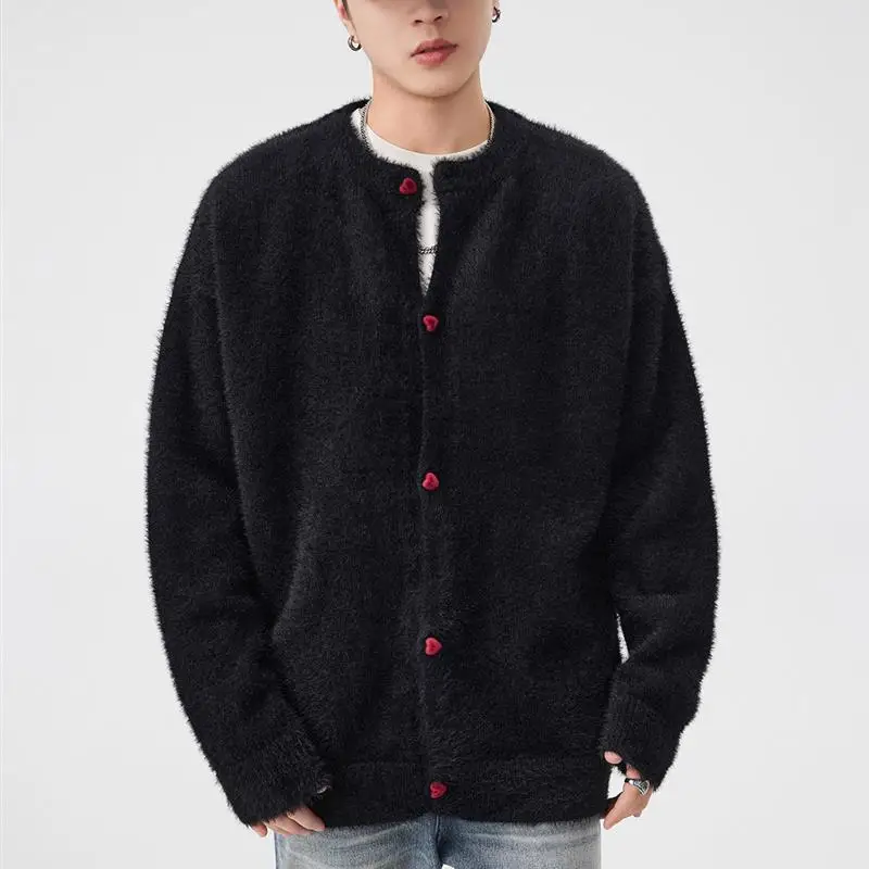 

Мужские трикотажные свитера Old Faioned Money Button Jaets высокого уровня Thiened, повседневные, износостойкие и приятные для кожи