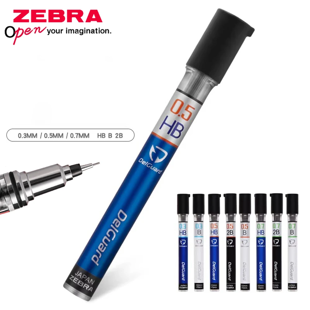 

3/5 коробок, японский механический карандаш ZEBRA Delgurad HB/2B 0,3/0,5/0,7 мм P-LD10, карандаш для занятий спортом, нелегко сломать, школьные принадлежности