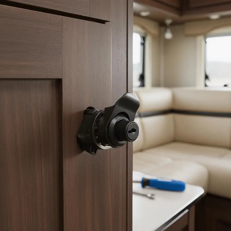 Marine Accessories 93-304 Push Button Latch Replacement Strong Release Mechanism for Boat Door and Glovebox