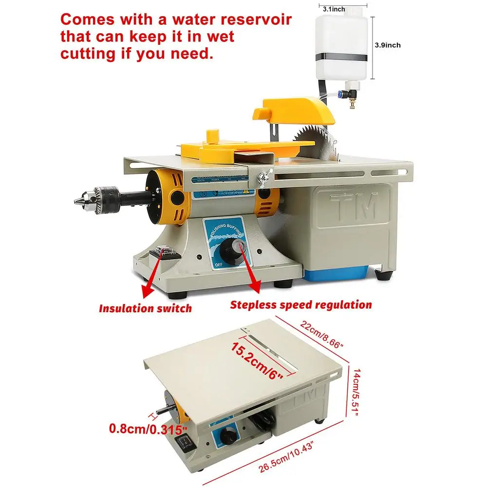 منشار طاولة صغير معدات جواهري لتقوم بها بنفسك مجوهرات تلميع عازلة ماكينة الطحن 0-10000 دورة في الدقيقة عمود مرن قطع الصخور الدقيقة