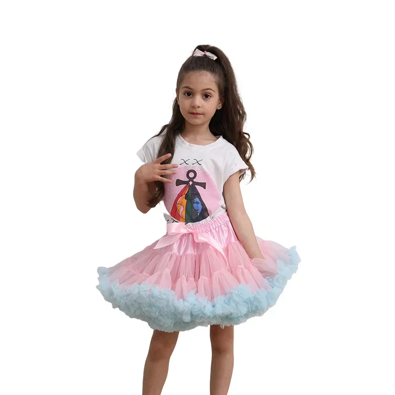 New Girls Tulle Skirt Baby Girl Clothes Tutu Pettiskirt Skirt Girl Clothes Princess Skirts Skirt For 2-15 Years Girls Clothing