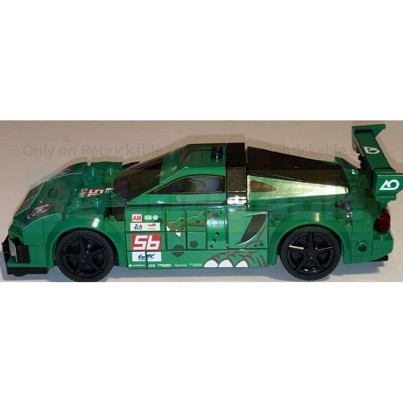 MOC-187423 nuevo modelo clásico de bloques de construcción de coche de carreras deportivo determinado de los años 90, 262 piezas, juguete de cumpleaños para niños y niños