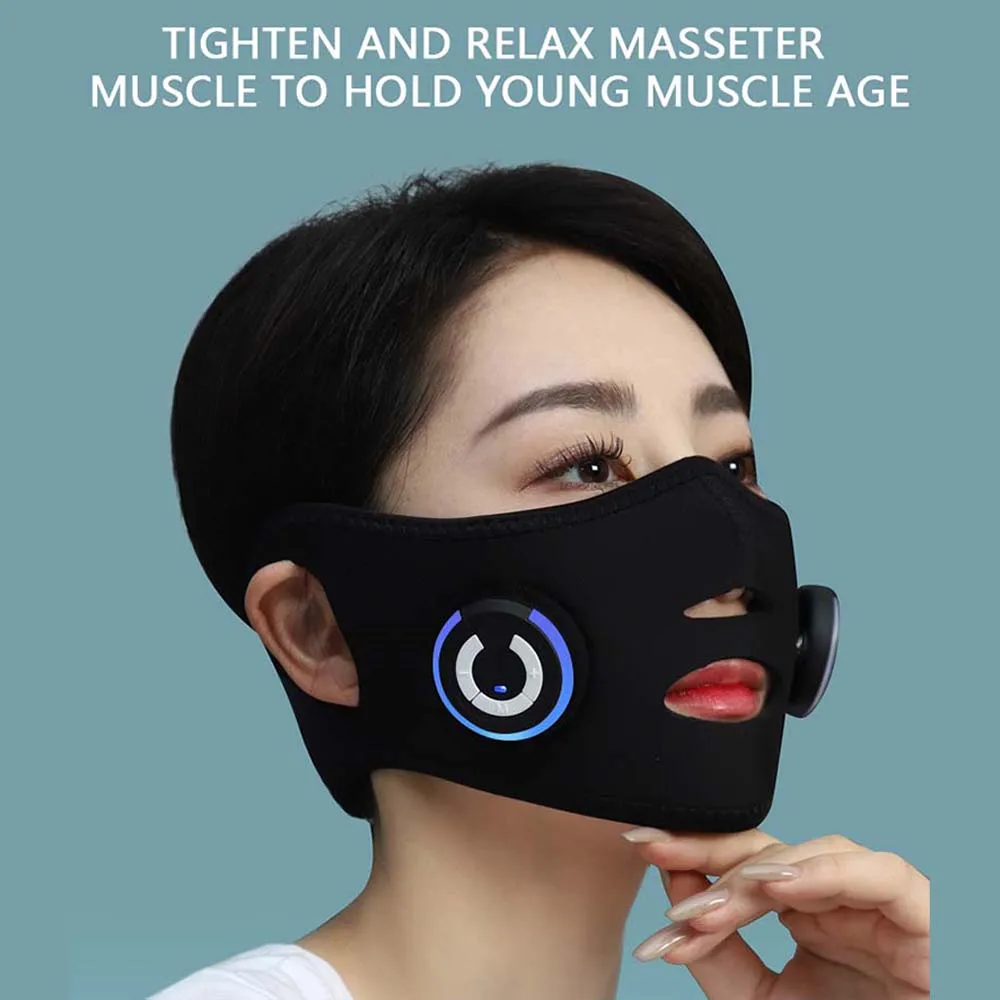 V-Face Face-Slimming Artifact Facial Massager Skin Firming Face Lifting Machine EMS Beauty Face Thinning Instrument