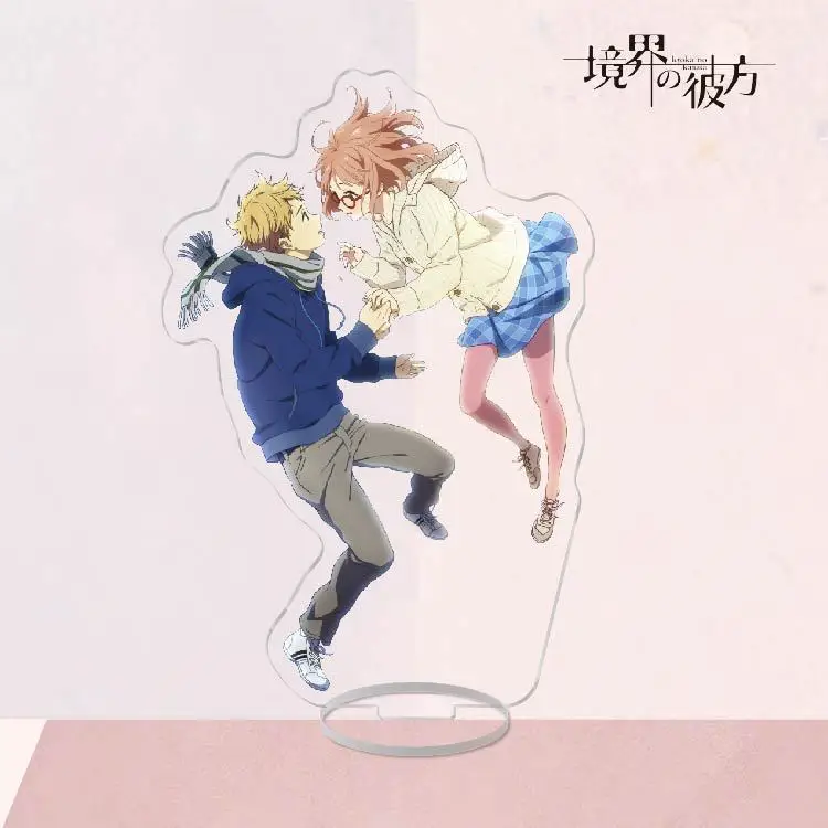 New Anime 15cm Game Beyond The Boundary Acrylic Stand Action Figure Kyokai No Kanata Acrylic Desktop Stand Model Fans Gift
