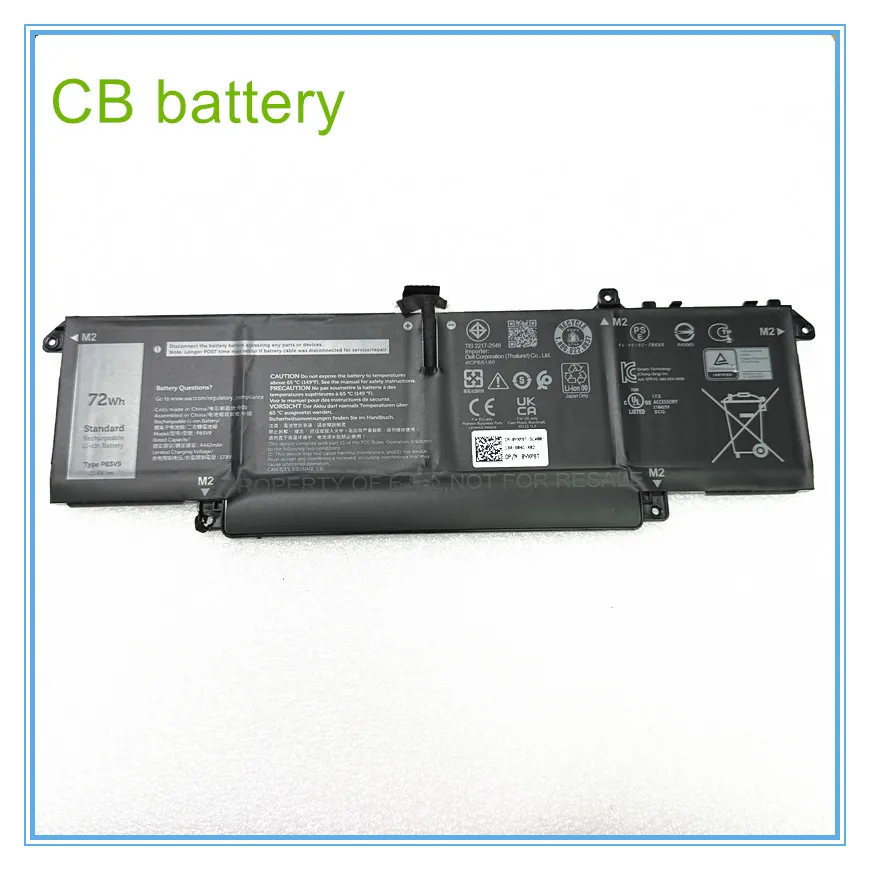 Laptop Battery P83V9/ CDTT2 YXP8T 41CP8/61/60 15.4V/72Wh For For 5470 P83V9 Notebook