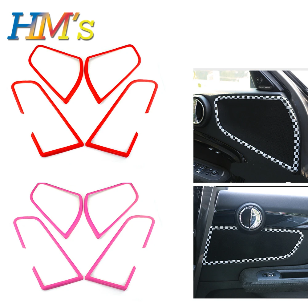 

For MINI Countryman F60 Car Styling For MINI Cooper F60 Interior doors with horn acoustic decorative frame accessories Sticker