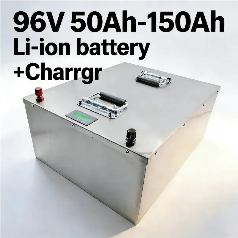 96V 26S Li-ion Battery 50Ah-150Ah with Bluetooth BMS for Electric Vehicle 3000W/5000W/9000W Four Wheeler Sightseeing Charger Inc