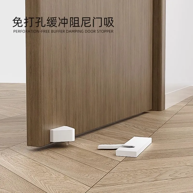 no-drill-hydraulic-door-stopper-soft-close-buffer-door-holder-anti-collision-floor-mount-for-wooden-interior-door