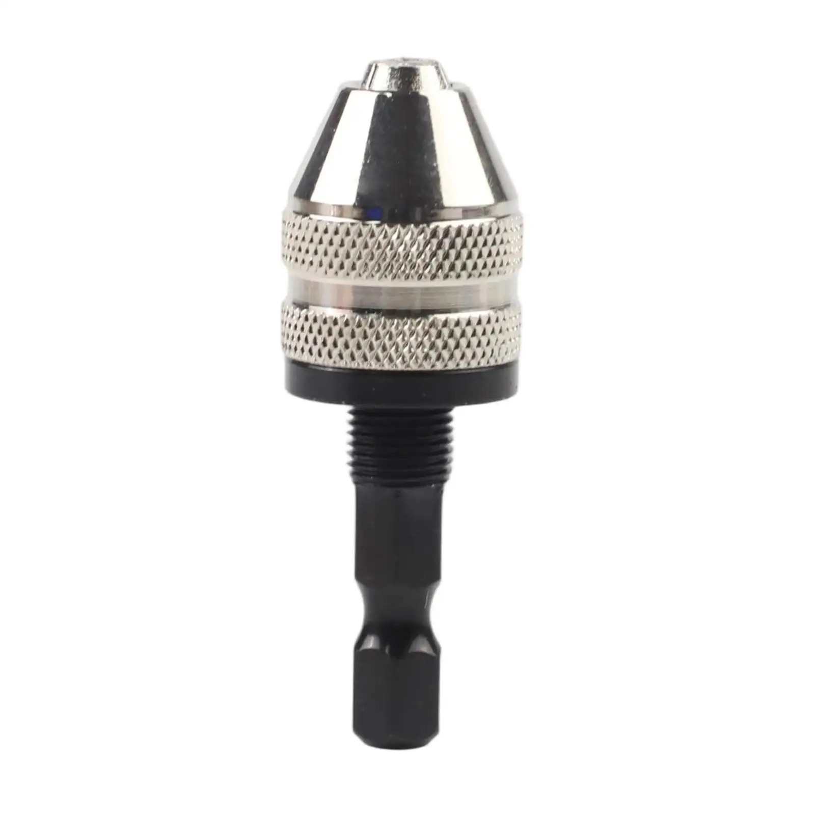 Keyless Drill Chuck 0.3-3.4mm Range for 1/4 Inch Hex Shank Drivers Supports Conventional Drill Bit Installation