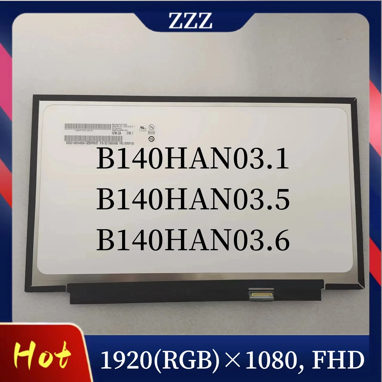 

For Lenovo ThinkPad X1 Carbon 5th 6th Gen LCD Screen B140HAN03.1 B140HAN03.5 B140HAN03.6 00NY435 FHD Non-touch 30pin Display