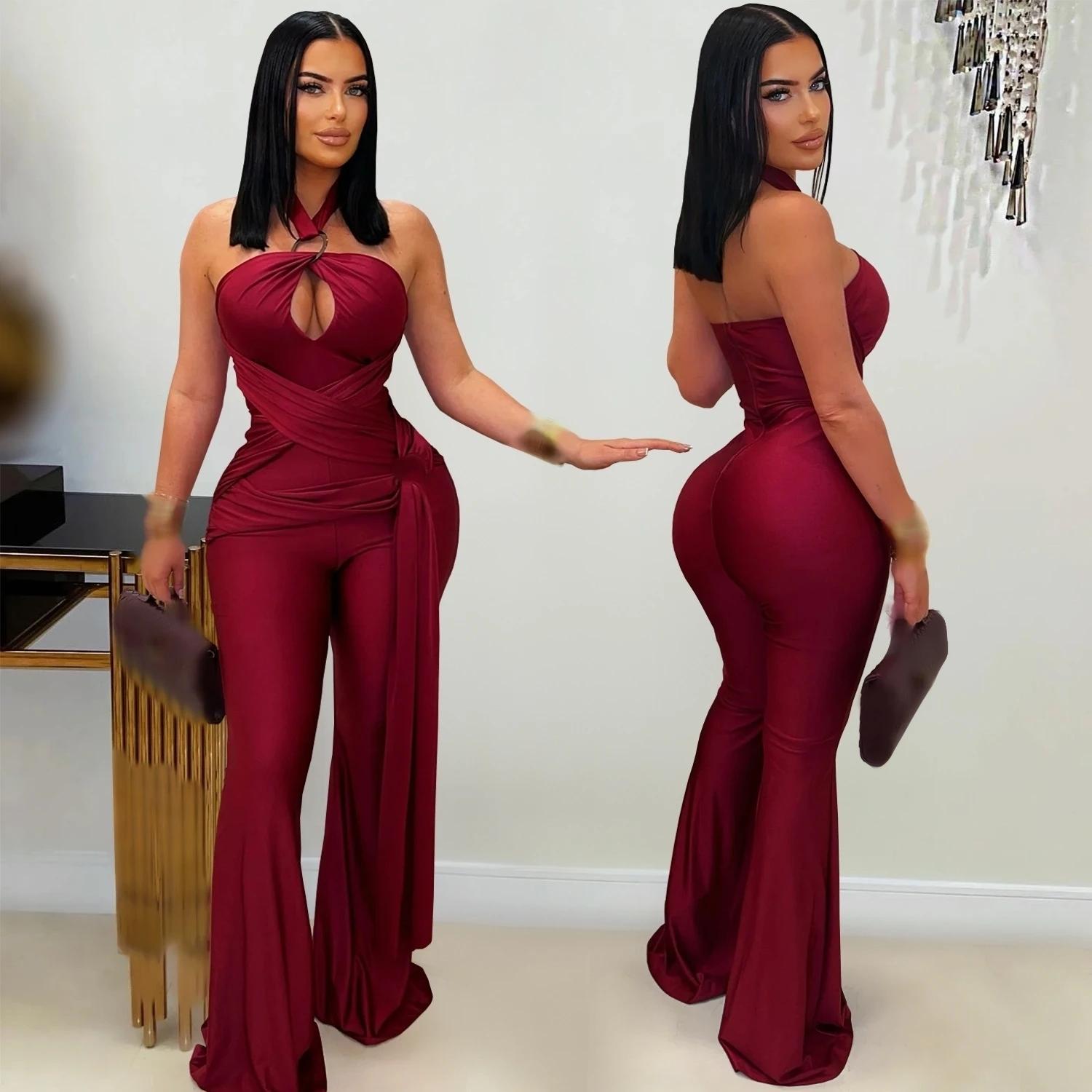 jumpsuit wanita one piece overall pakaian wanita pakaian musim gugur romper wanita celana jumpsuit