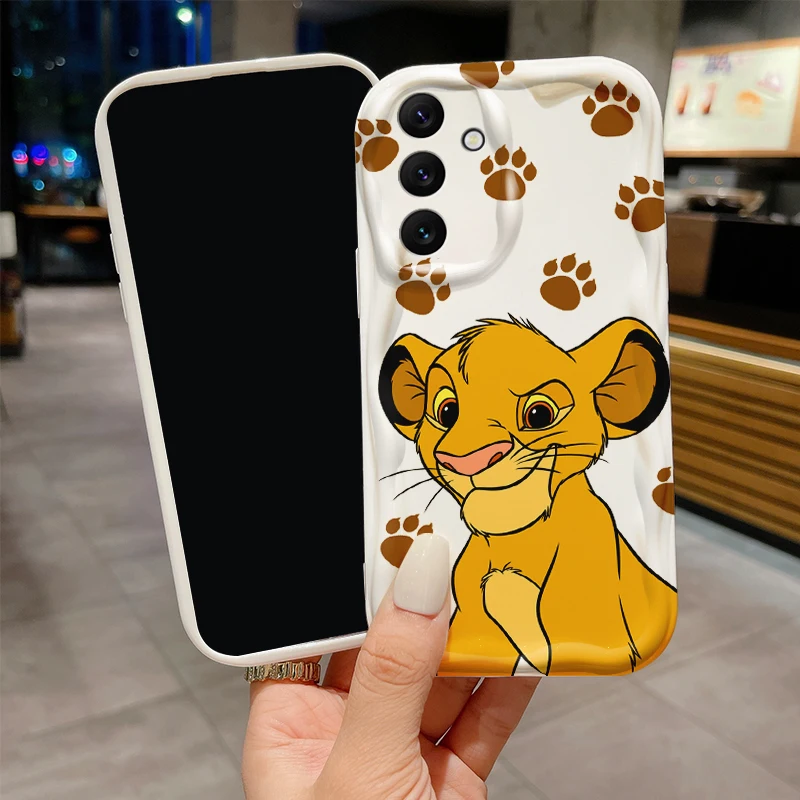 Disney The Lion King For Samsung A55 A54 A53 A52 A35 A34 A33 A32 A25 A24 A23 A22 A21S A15 A13 A14 5G Wave Oil Funda Phone Case