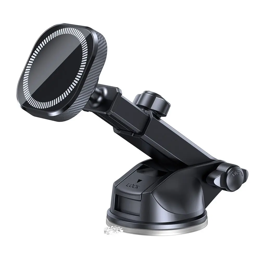 Supporto per telefono magnetico sottovuoto di alta qualità Rotazione regolabile Supporto per navigazione per auto Ventosa Staffa di adsorbimento su due lati