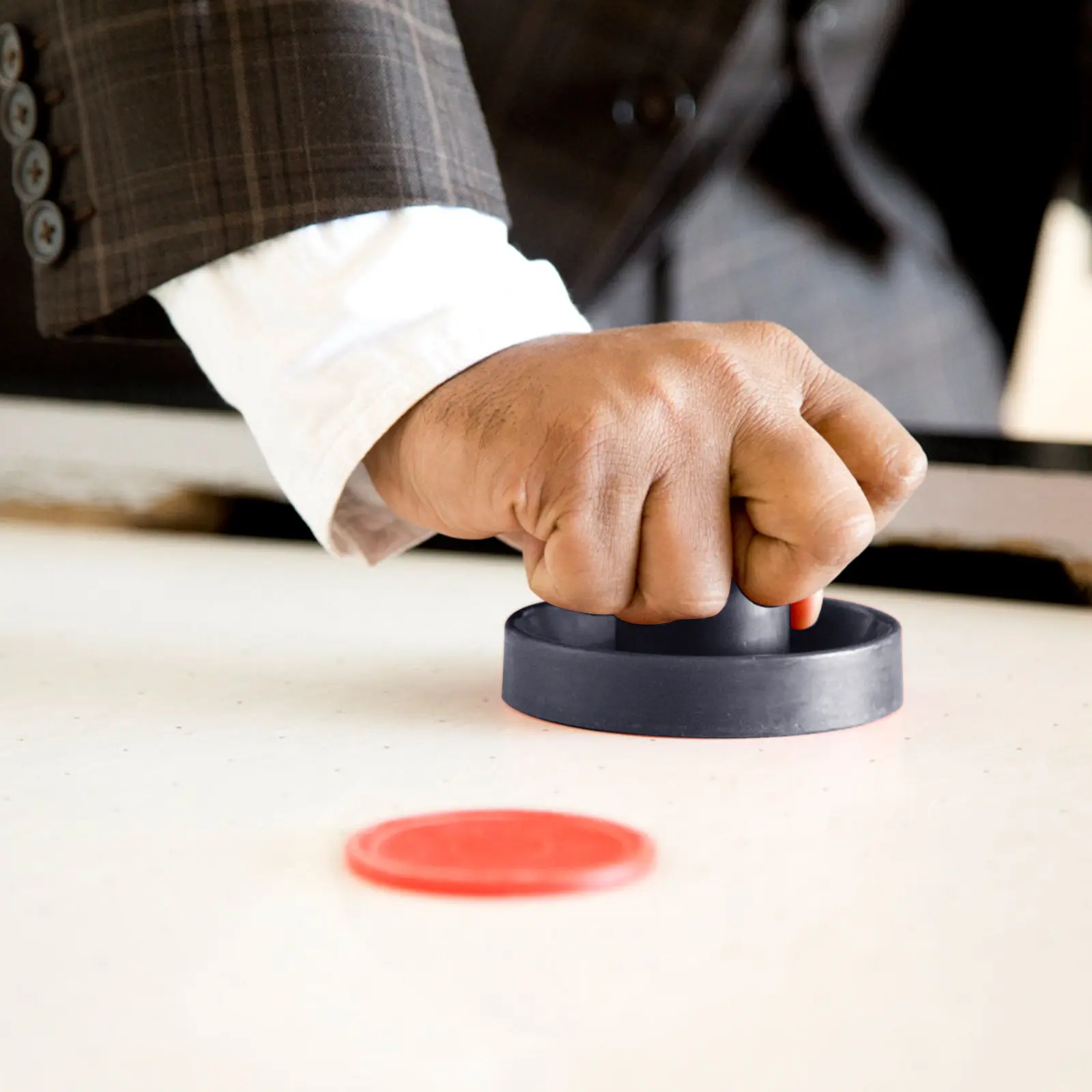 

Набор для аэрохоккея: шайба и клюшка, сменные детали для стола, из прочного пластика, не ломающиеся, с эргономичным дизайном