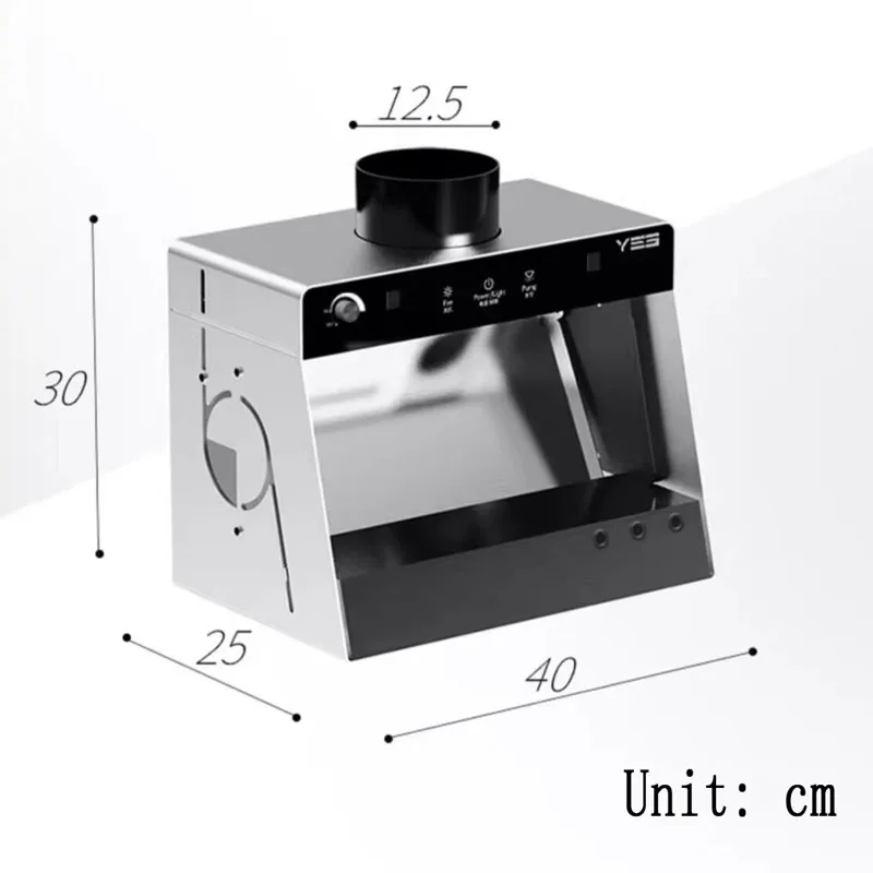 Model Hobby Painting Paint Booth Workbench, Water Curtain Spray Box Integrated Smoke Extraction System
