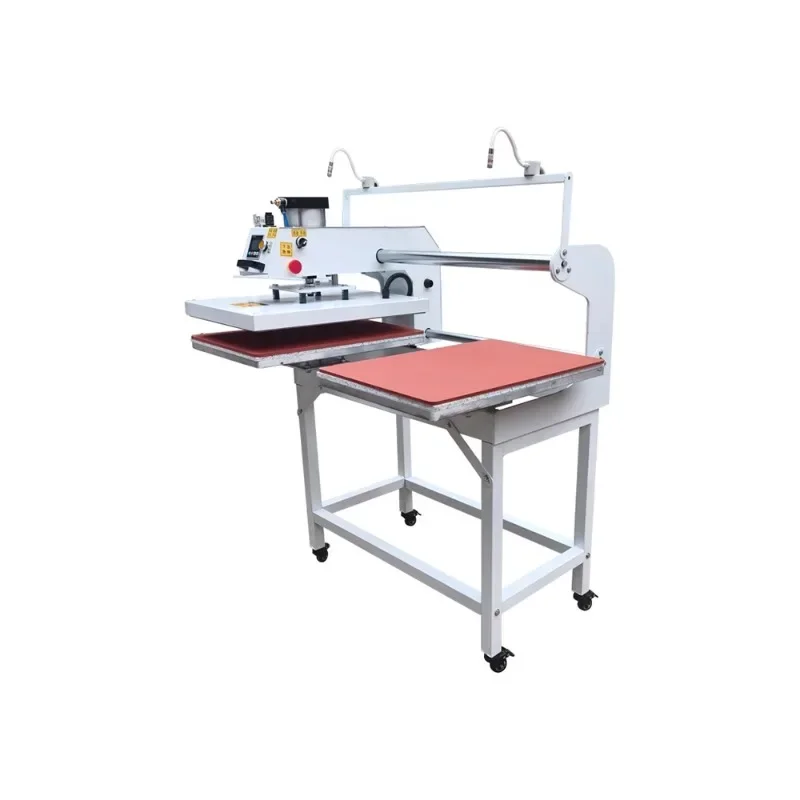 

Heat transfer printing machine Double station pneumatic high temperature printing drill schoolbag clothes T-shirt pressing