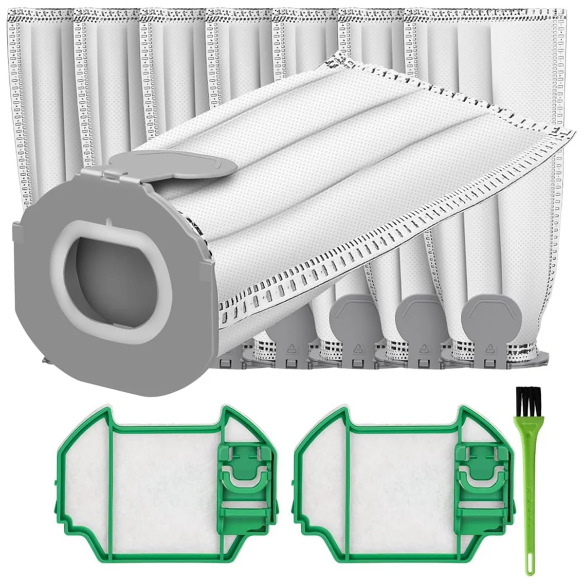 Vorwerk kobold掃除機バッグ,fp7,vk7コードレス掃除機,2つのモーター保護フィルター,8