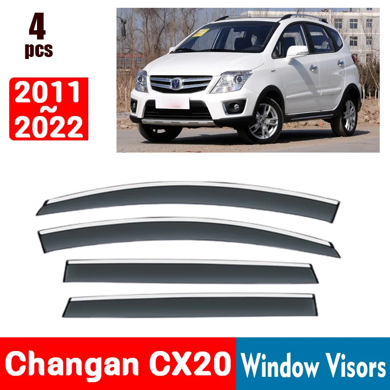 

Защитные козырьки для окон Changan CX20 2011-2022, защита от дождя, дождевик для окон, дефлектор, тент, защита для вентиляционного отверстия, защитная крышка, отделка