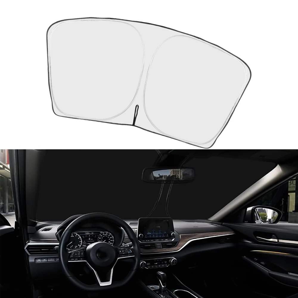 

For Nissan Sentra S SV SR Sedan 2020 2021 2022 2023 2024 Front Windshield Sun Shade Double Layer Sunshade Auto Accessories