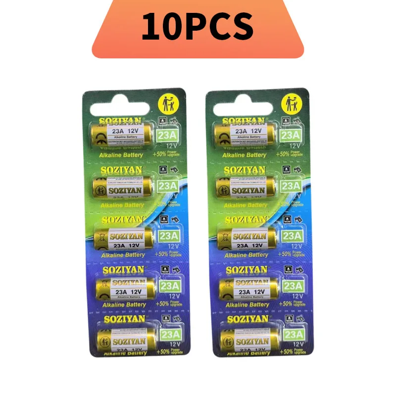بطارية قلوية 12 فولت 23 أمبير (A23/E23A/LR23/L1028) لفتح باب المرآب عن بعد، جرس الباب، مفتاح فوب، مصباح يدوي، ألعاب-طاقة تدوم طويلاً