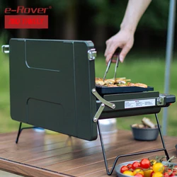 BBQ Barbecue Tool Outfit Charcoal Grill Stove Barbecue Outdoor Folding Portable