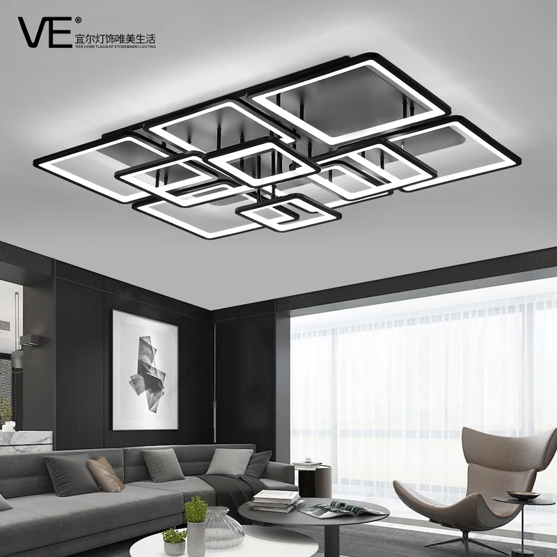 

Full Spectrum Living Room Headlights Modern Simple Atmospheric Ceiling Lights Whole House Combination Bedroom Lights