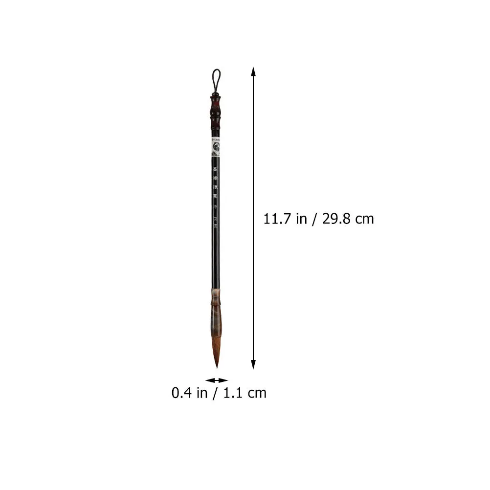 3 قطعة أقلام فرشاة الخط الصيني مقبض خشبي قبضة مريحة مناسبة لكتابة الموجين رسم الخط #4