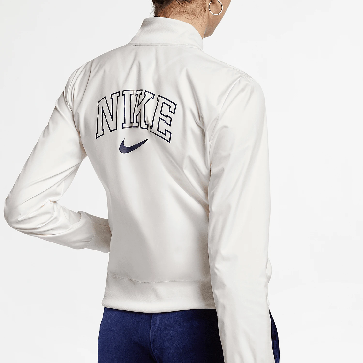 Nike genuine new breathable white stand up collar sports baseball jacket AR3764-133