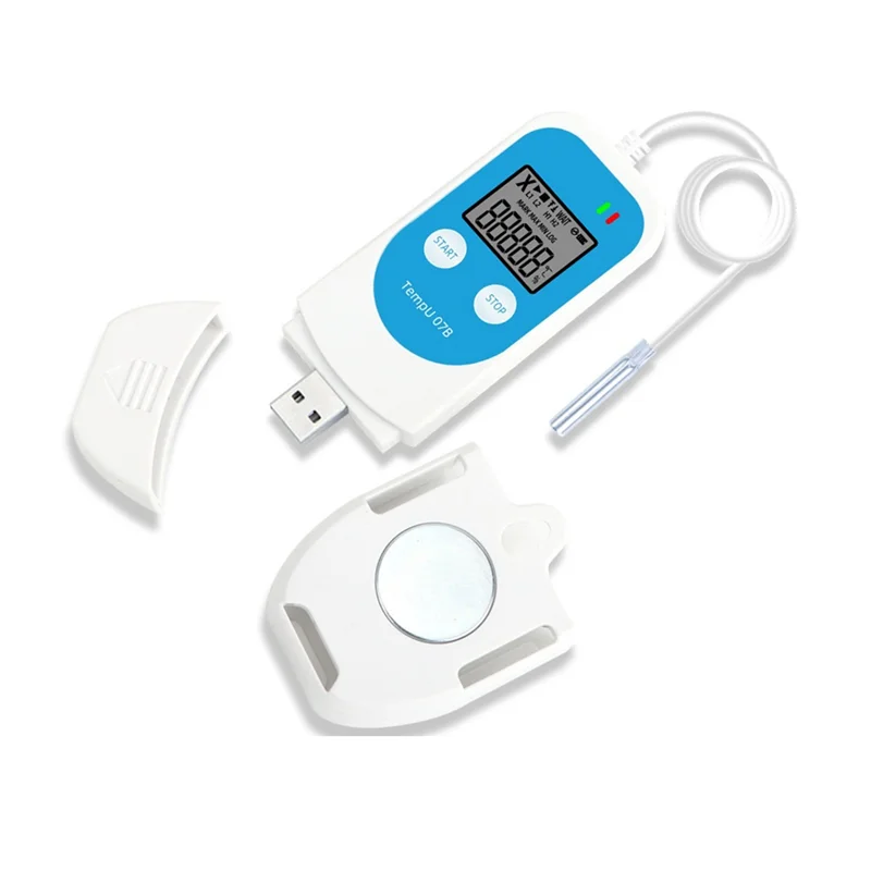 TempU 07B Temperature/Humidity Recorder Digital USB Data Logger Thermometer Hygrometer for Refrigerator Storage