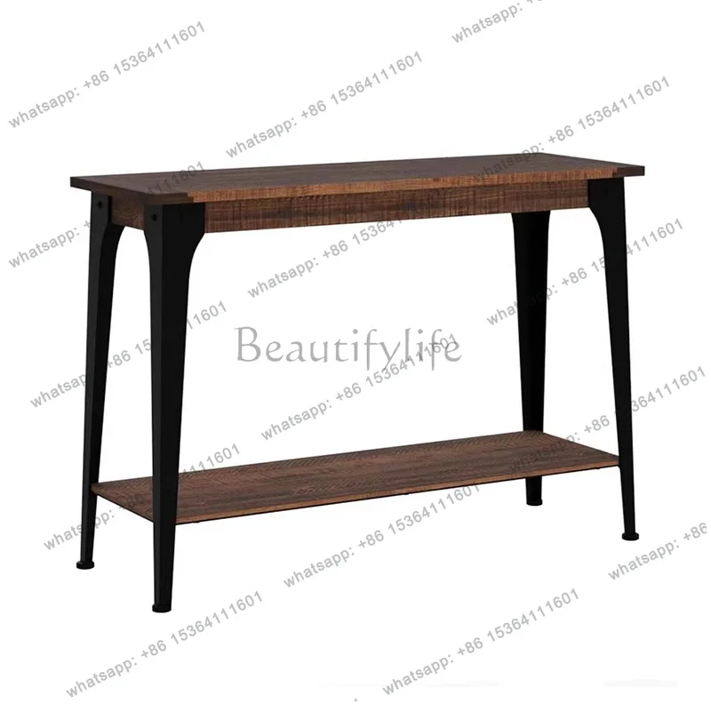 YJ Wabi Sabi Unique Console Table Narrow Rectangle Rustic Aesthetic Console Table For Hallway Entrance Stoliki Do Salonu Furnitu