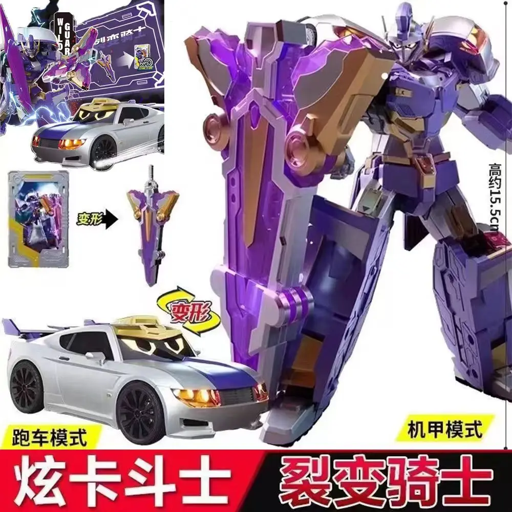 

Transforming Robot Toy for Boys, Blue Lightning Mecha Action Figure 3 in 1, Convertible to Car and Fighter Jet with Light Sound,