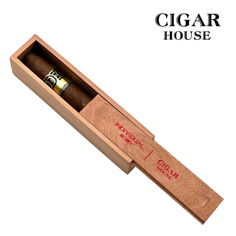 cigar humidor，Cigar Aging Moisturizing Storage BoxPortable Independent Cigar Storage Case，Sliding Cover Portable Cigar Humidor