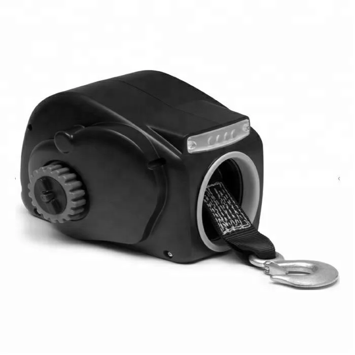 12V Boat Electric Winch Mini Portable Winch 3500lbs Small Marine Quick Mounted Winch