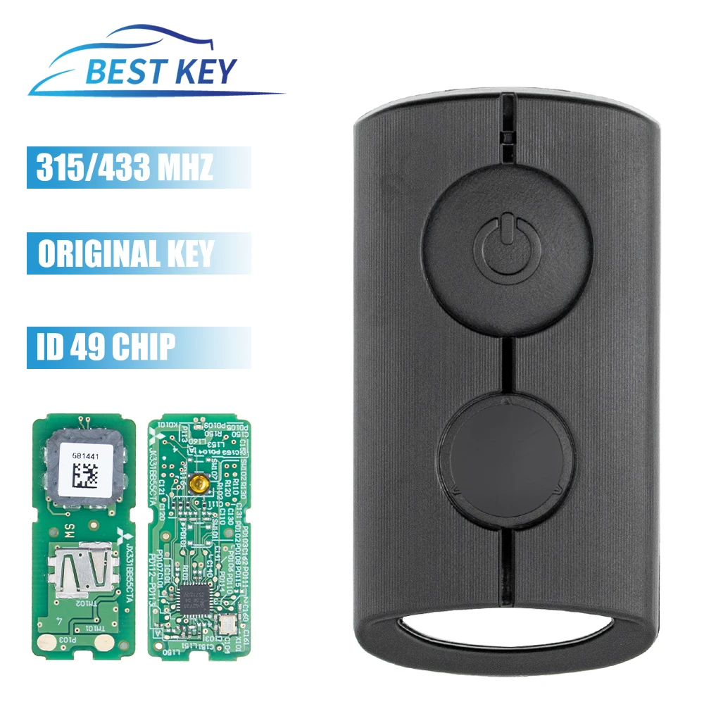 best key Original Motorcycle Remote Control Key Fit For YAMAHA XMAX XMAX300 NVX NVX155 AEROX JAUNS QBIX ID49 Chip 433.92MHz