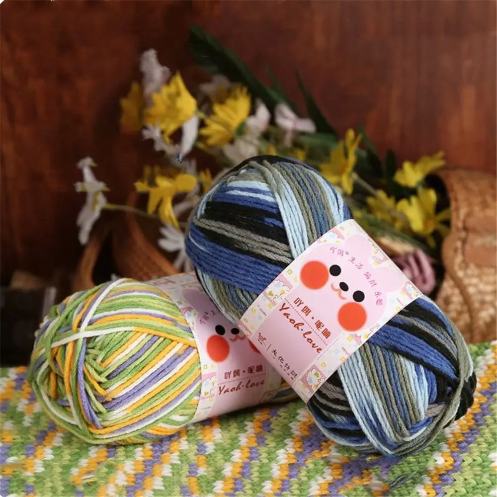 

Scarf Hat Hand-knitted Wool DIY Crochet Hand-woven Milk Cotton Soft Wool Cotton Yarn