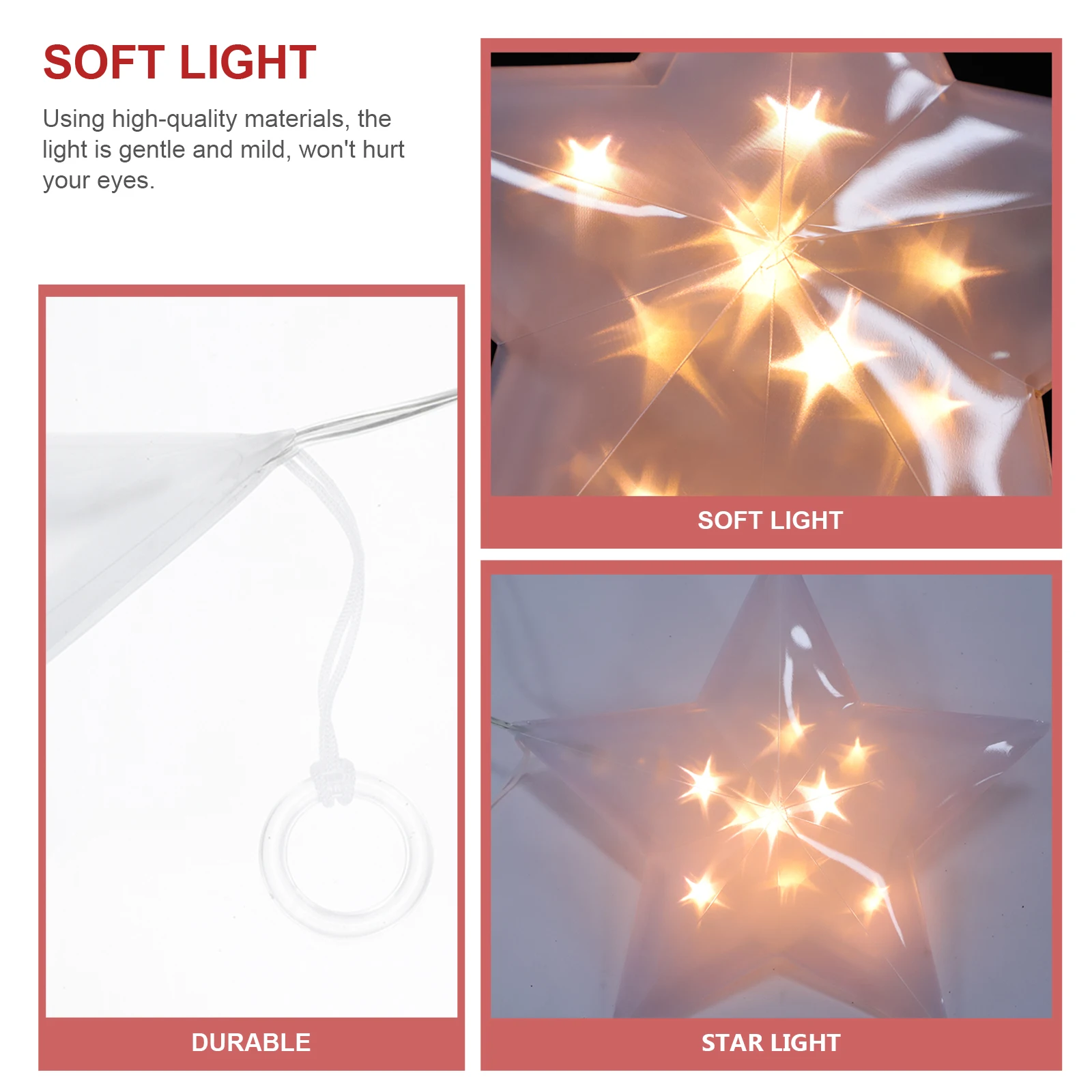 

Star Decorative Lights Party Xmas Hanging Creative Lamp Christmas Decorate LED ing Gift Outdoor Decoration