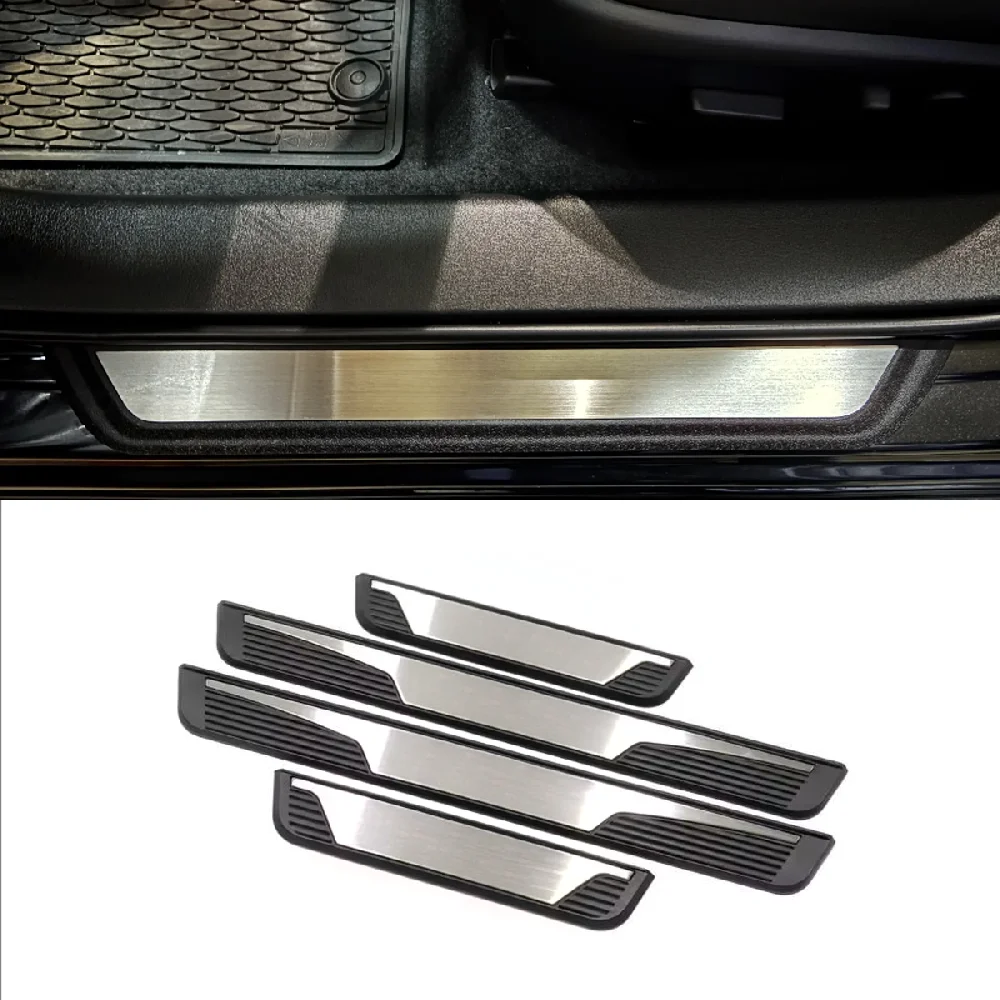 For Changan UNI-Z 2027 2026 2025 2024 Stainless Steel Door Sill Plate Plastic Black Interiors Styling 3D Accessories Auto Parts