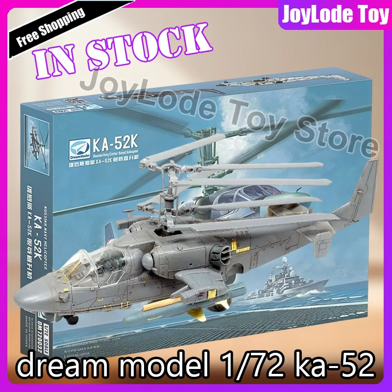 

In Stock DREAM MODEL DM720032 1/72 Russian KA52K Carrier Based Shipborne Helicopter Assembly Model Kit Desk Decoration Toy Gift