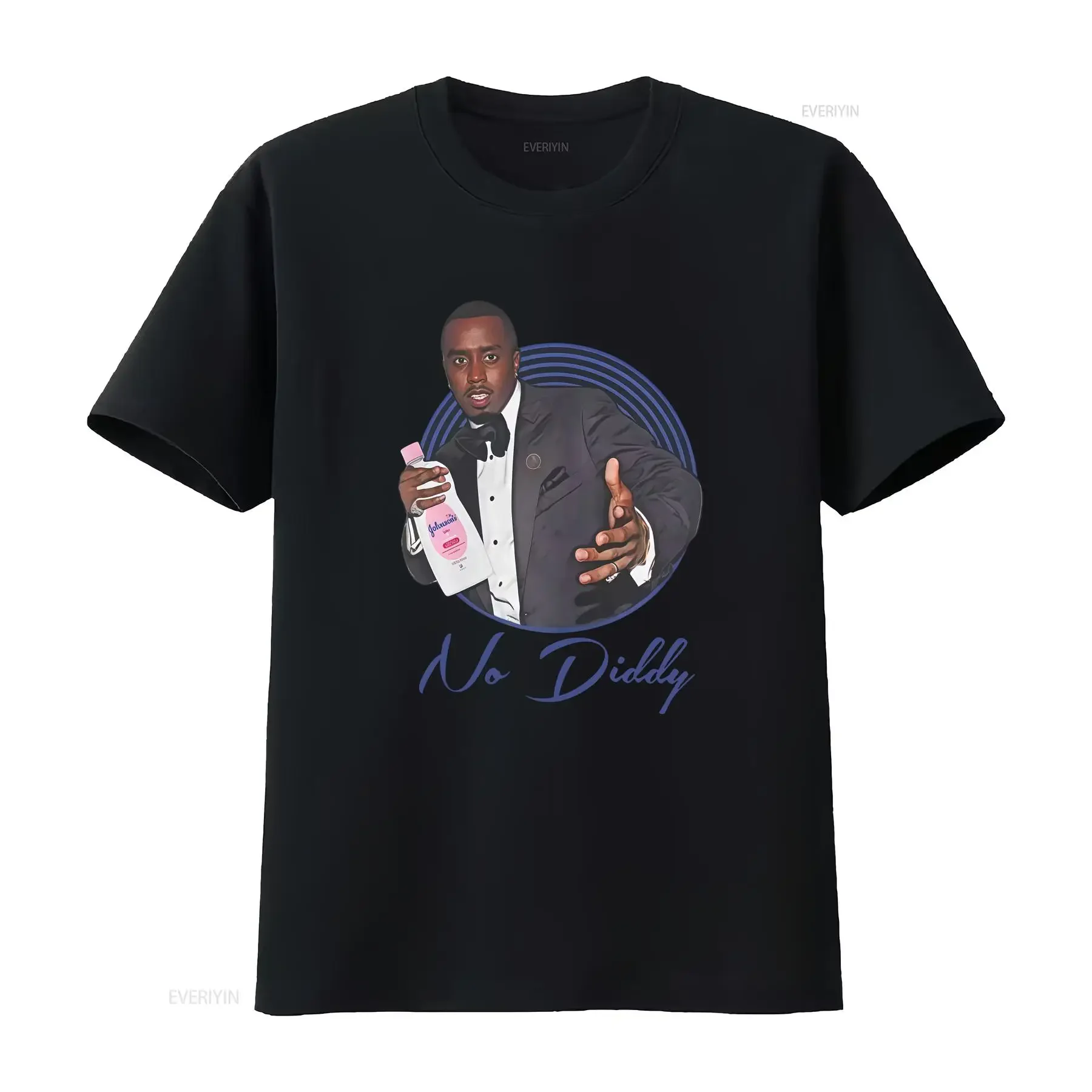 No Diddy T Shirt Baby Oil Funny vintage Washed graphic Stretched Comfortable Soft Slightly Versatile homme fashion vintage