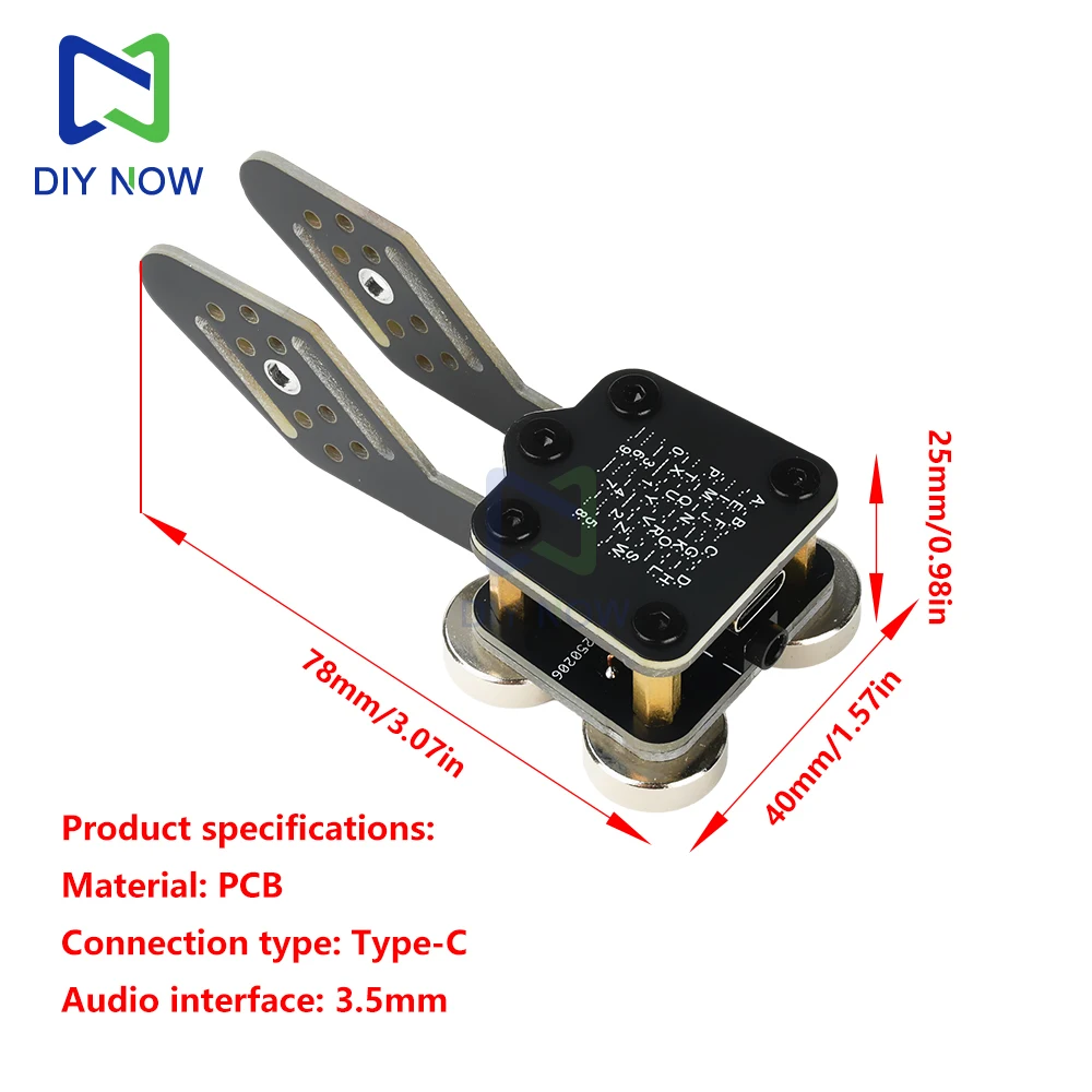 CW Keyer المدرب التلقائي PCB 4 Nd قواعد المغناطيس مجداف مزدوج التلقائي مورس مفتاح مزدوج مجداف مورس مفتاح CW المدرب التلقائي