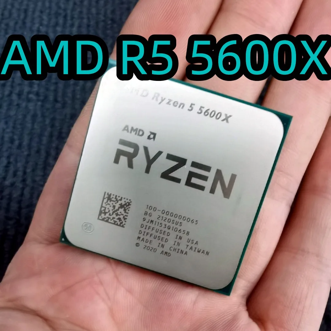 R5 5600X Ryzen 5 5600X 3.7 GHz 6-Core 12-Thread 7NM 65W L3=32M 100-000000065 Socket AM4  CPU Processor