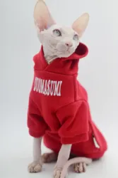 Stylish Hairless Cat Clothes Spring/Autumn Collection for Sphynx Cats，Devon Rex, Cornish and Small Cats