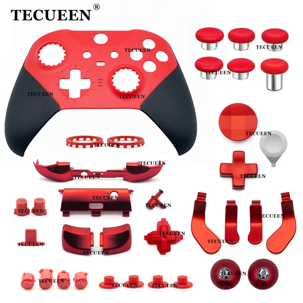 

Housing Shell for Xbox One Elite Series 2 Core Red Faceplate Replacement Front Case LT RT Trigger LB RB Bumper DIY Repair Parts