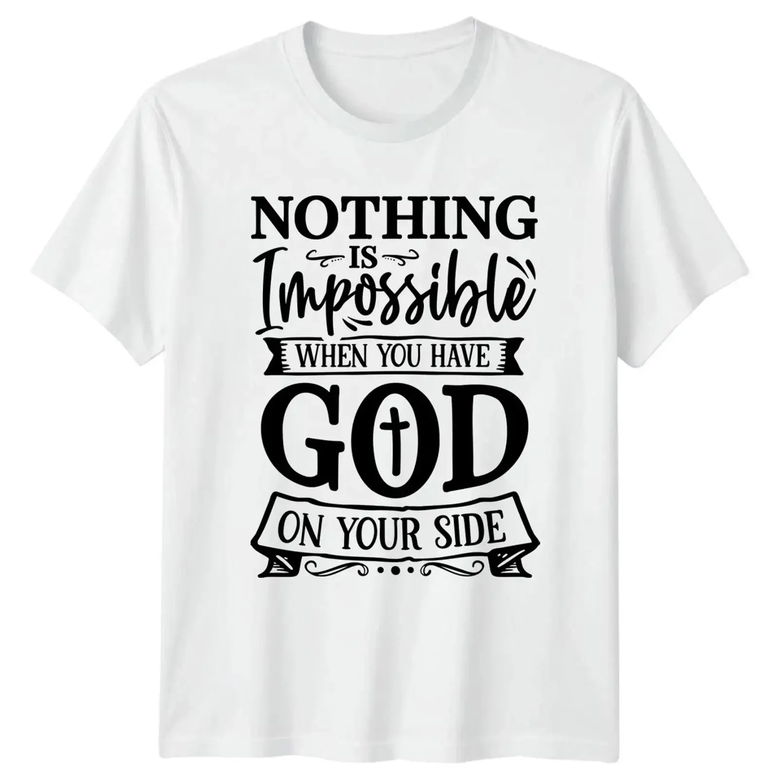 Nothing Is Impossible When You Have T Shirt Christlicher Glaube Religion vintage Washed graphic Unisex Slightly Stylish