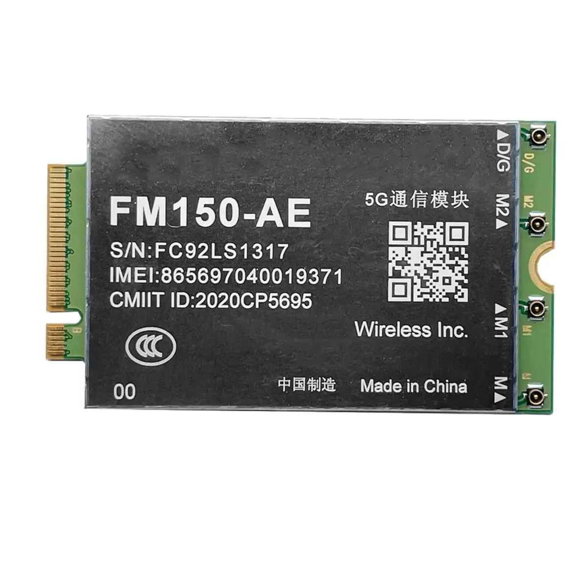 FM150-AE 5G Module 3G/4G LTE Card M.2 5G Sub-6 SA Module X55 PCIe3.0 5G Wireless Card